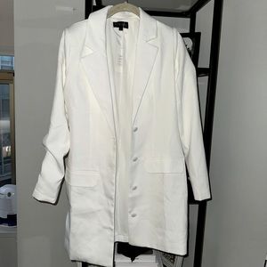 White tailored blazer